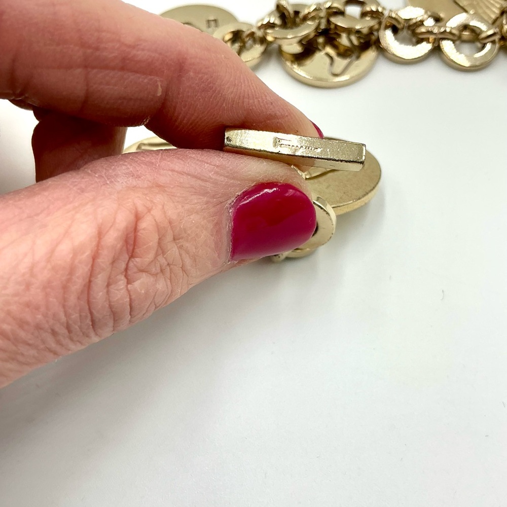 Salvatore Ferragamo Silver Charm Bracelet #1126 - Picture 3 of 4
